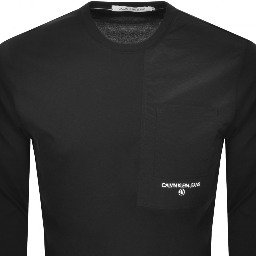 Alternative Image for ProductCalvin Klein Jeans Utility Pocket T Shirt Black2